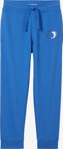 TOM TAILOR Tapered Workout Pants in Blue: front