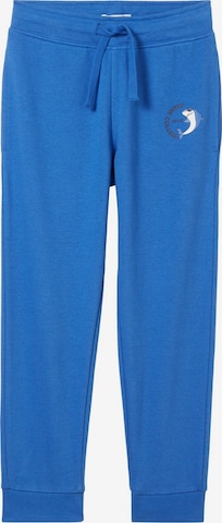 TOM TAILOR Sportbroek in Blauw: voorkant