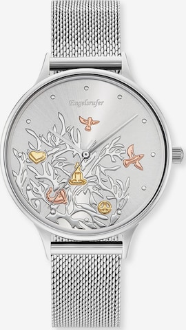 Engelsrufer Analog Watch 'Lebensbaum Trico, Erwa-Tree01-MS-MS' in Silver: front