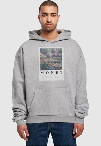 Merchcode Sweatshirt 'Apoh - Monet Without' in Grijs: voorkant