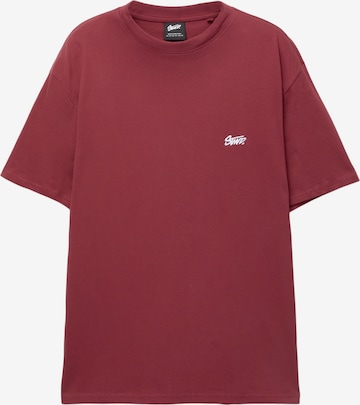 Pull&Bear Tričko – červená: přední strana