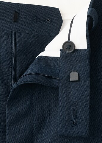 MANGO MAN Slim fit Pleated Pants 'Turin' in Blue