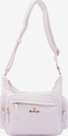 Borsa a spalla 'Borsa a Spalla Donna B Cavalli Ecopelle Zip' di B. Cavalli in bianco: frontale