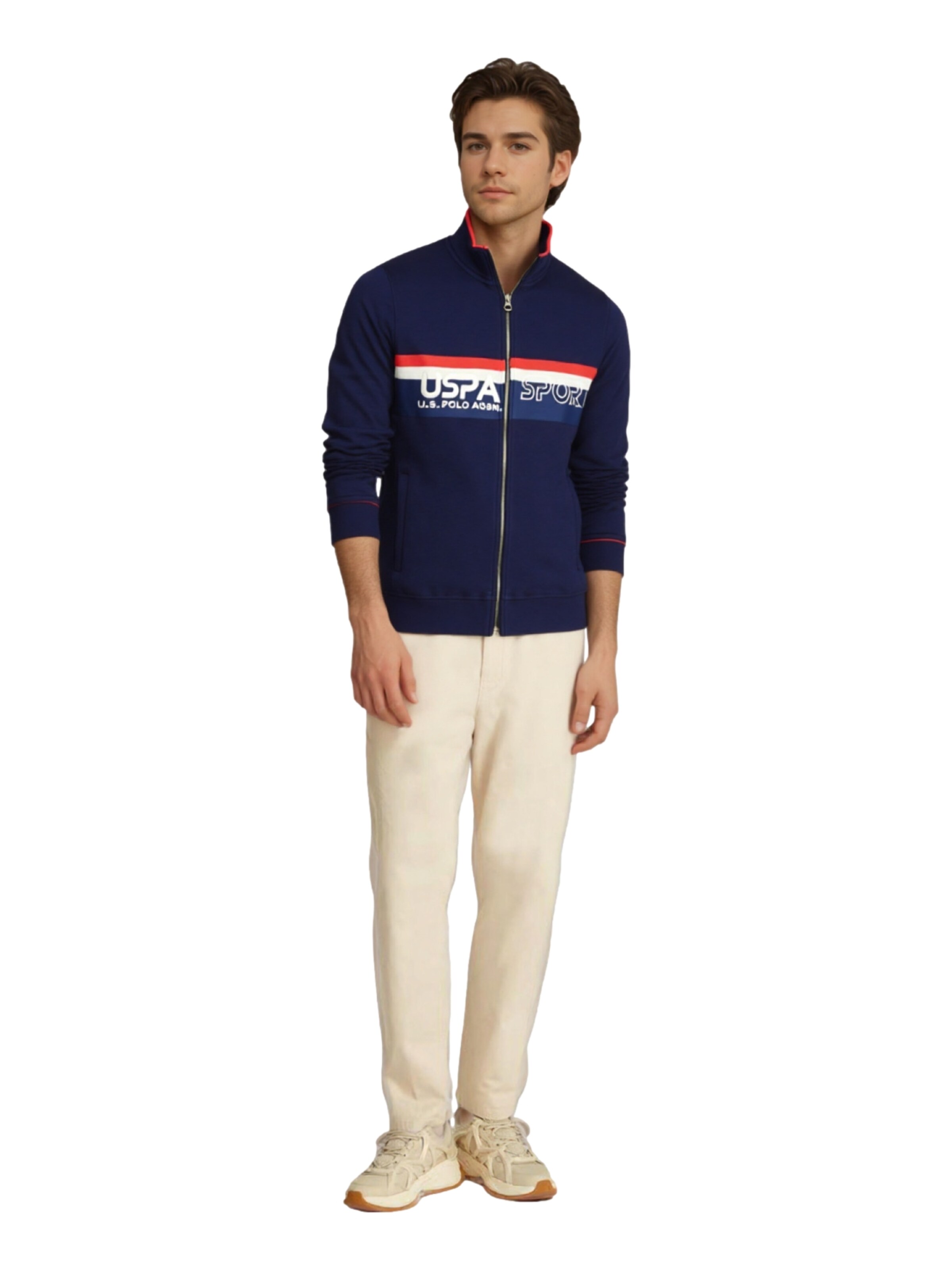 U.S. POLO ASSN. Sweat jacket in Blue