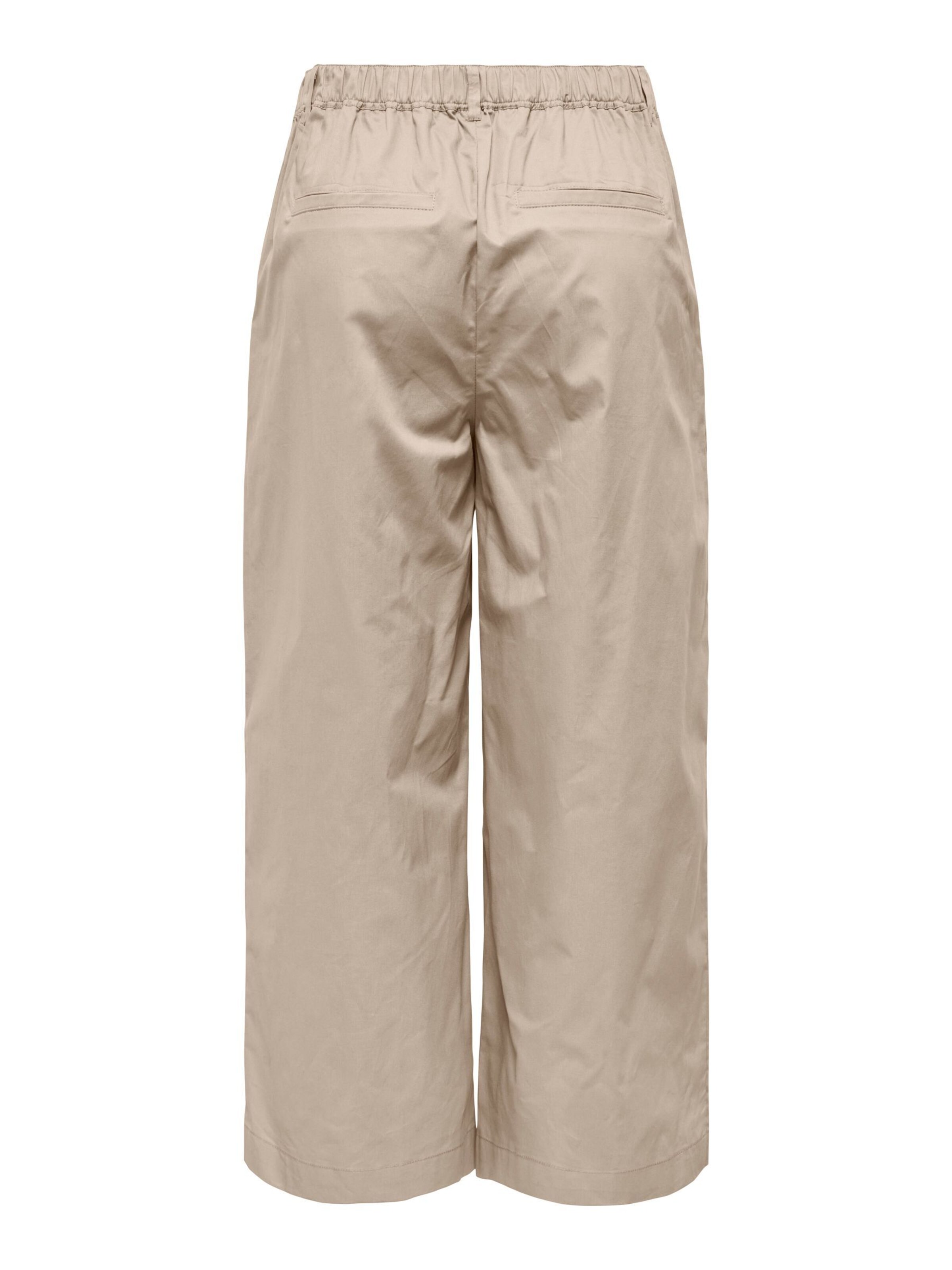 ONLY Loose fit Pleat-front trousers 'ONLZora' in Beige