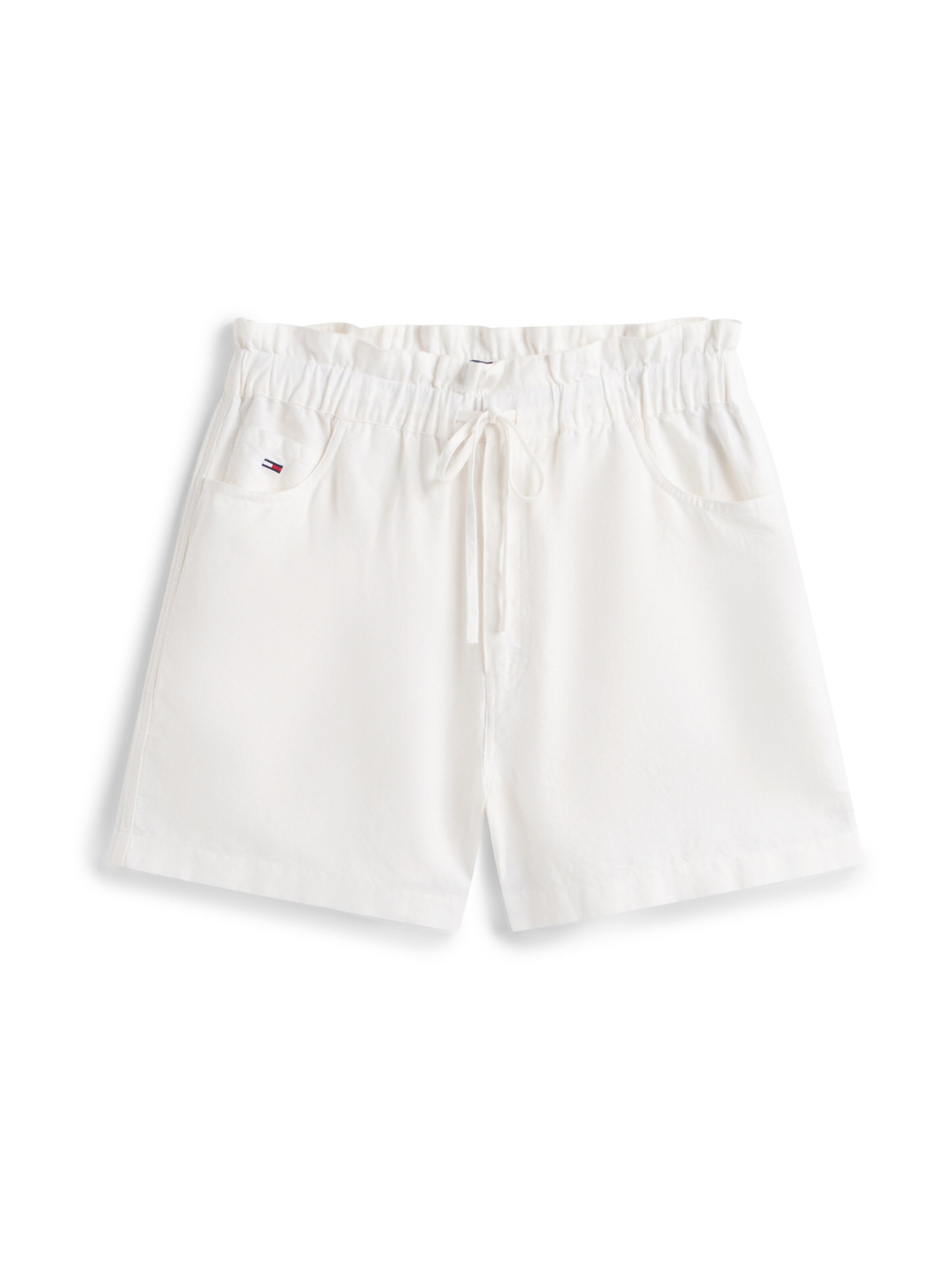 Tommy Jeans Regular Broek 'ESSENTIAL' in Wit: voorkant