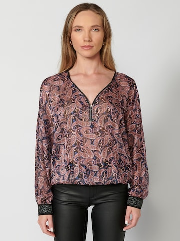 KOROSHI Blouse in Black: front