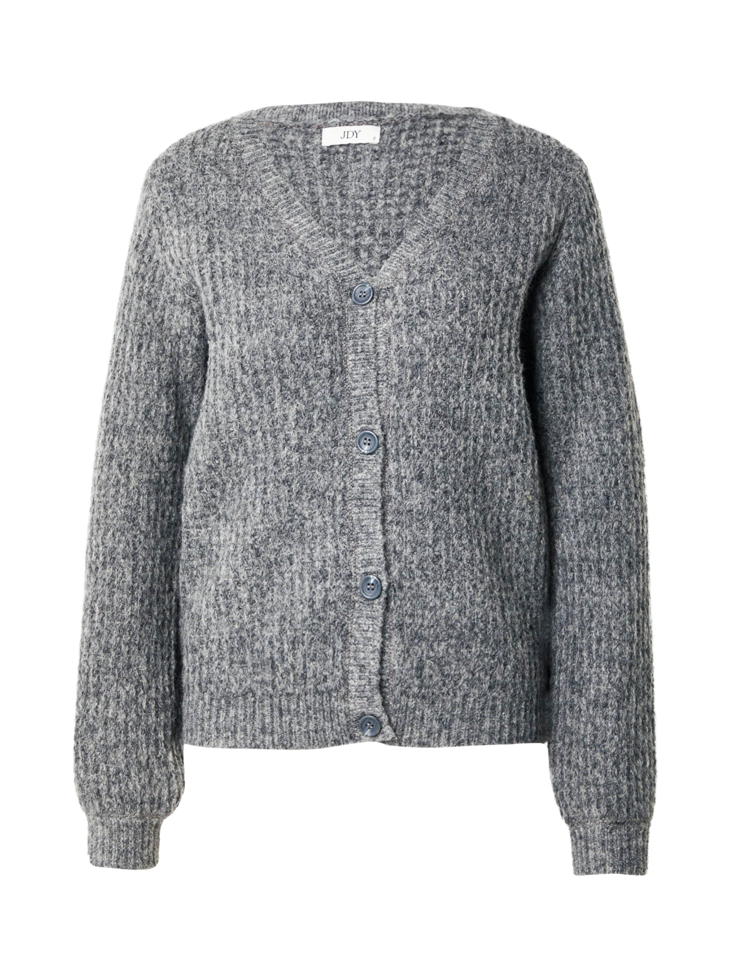 JDY Gebreid vest 'JDYMARI' in Grijs: voorkant