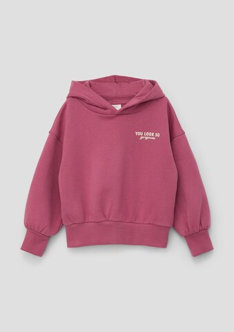 Sweat-shirt s.Oliver en rose : devant