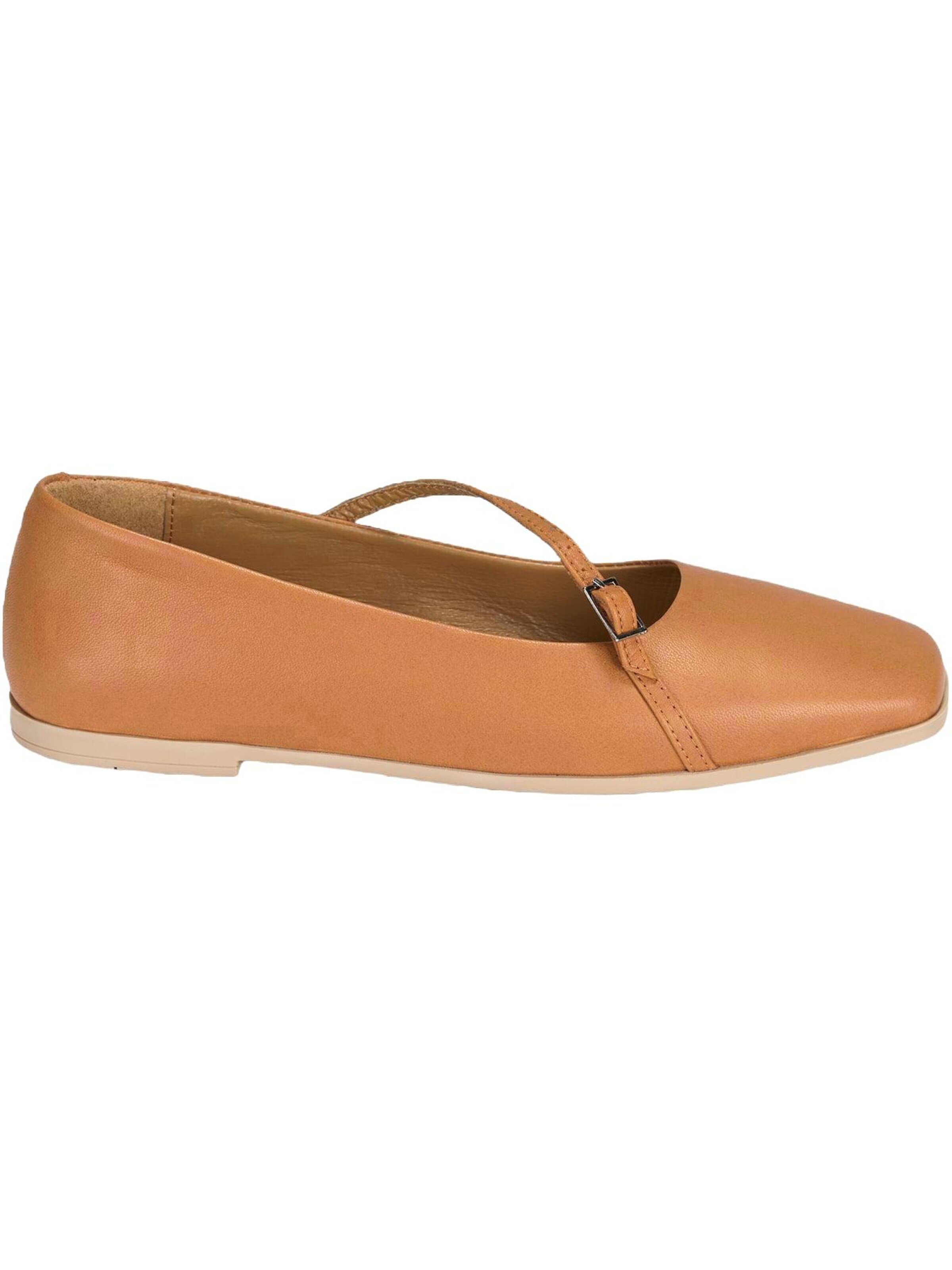 Desa Ballet Flats 'Ballettschuhe' in Brown