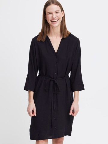 b.young - Vestidos camiseiros 'Joella' em preto: frente