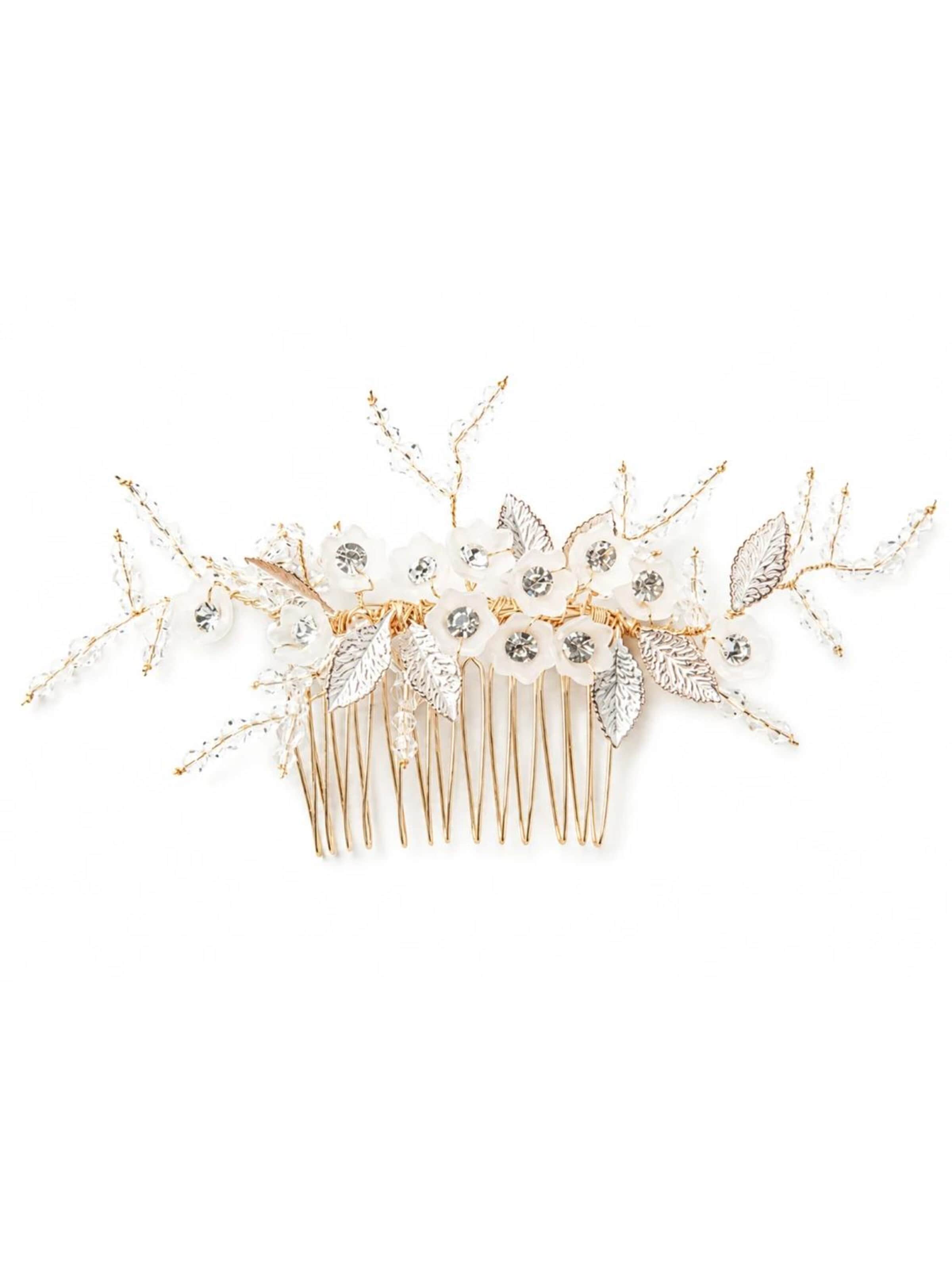 Sally Jane Bridal Haarschmuck 'Carlotta Haircomb'‌‌‌‌‌‌ in Gold: Vorderseite