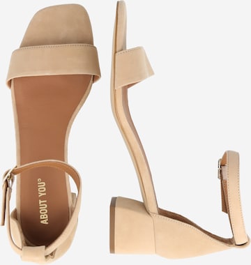 ABOUT YOU Strap sandal 'Philine' in Beige