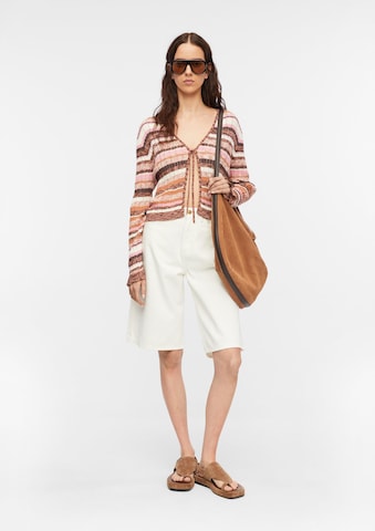 COMMA Strickjacke in Beige