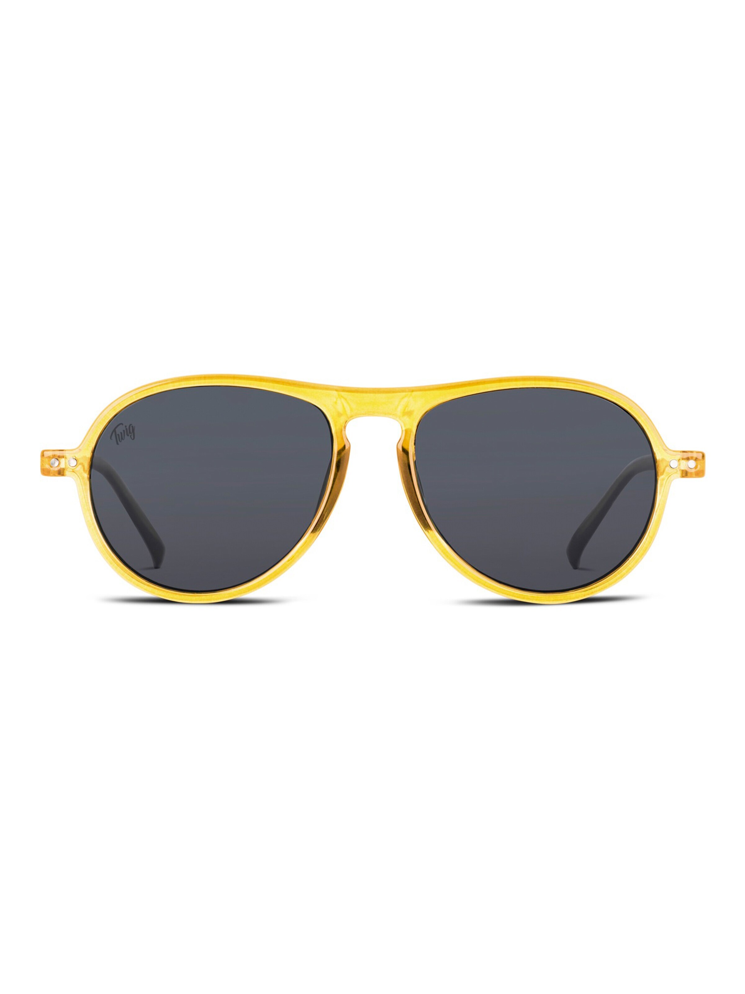 TWIG Concept Milano Okulary przeciwsłoneczne 'Thiele Sun' w kolorze żółty: przód