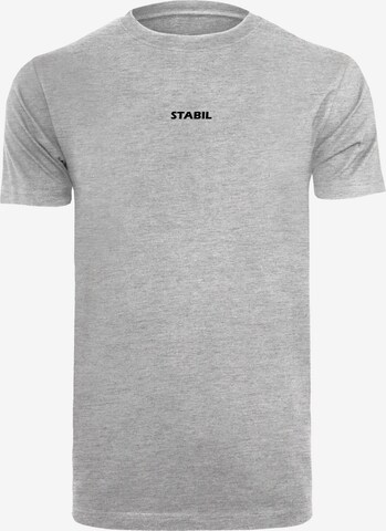 T-Shirt 'Stabil' Merchcode en gris : devant