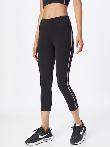 Skinny Leggings 'Capri' Champion Authentic Athletic Apparel en noir : devant