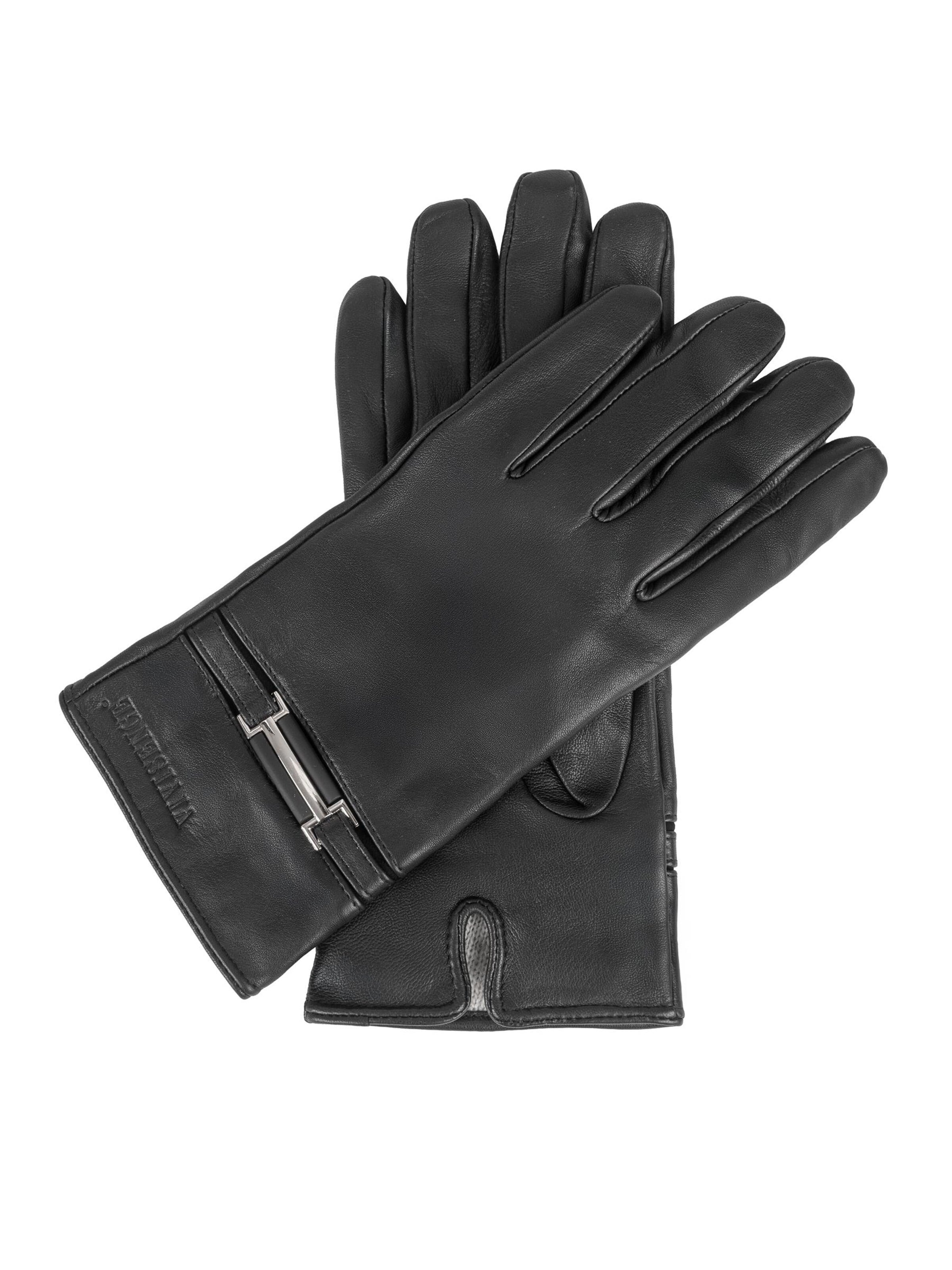 Vivisence Fingerhandschuhe '7212'‌‌‌‌‌ in S-M in schwarz, Produktansicht