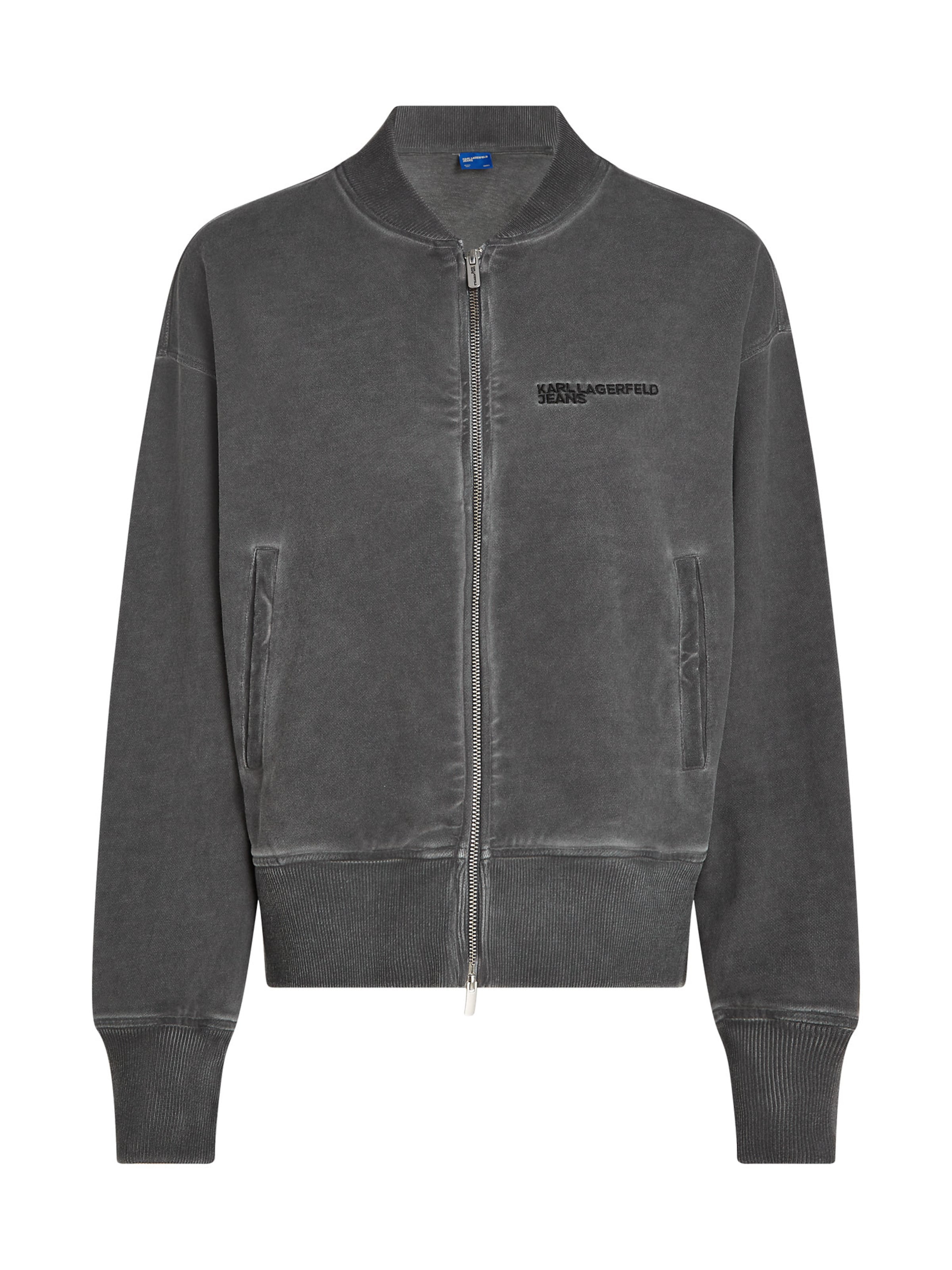 KARL LAGERFELD JEANS Tréning póló - szürke: elől