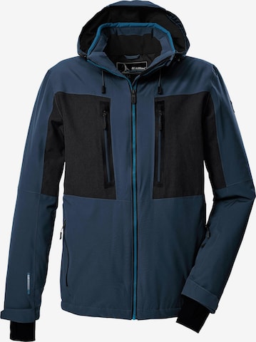 KILLTEC Athletic Jacket 'KSW 47' in Blue: front