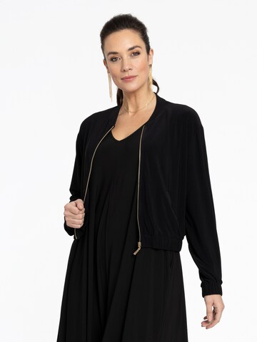 Veste mi-saison YOEK en noir : devant