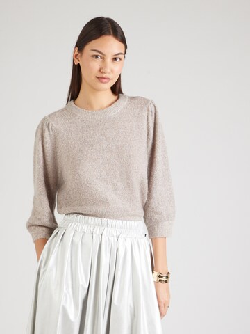 NÜMPH Sweater in Beige: front
