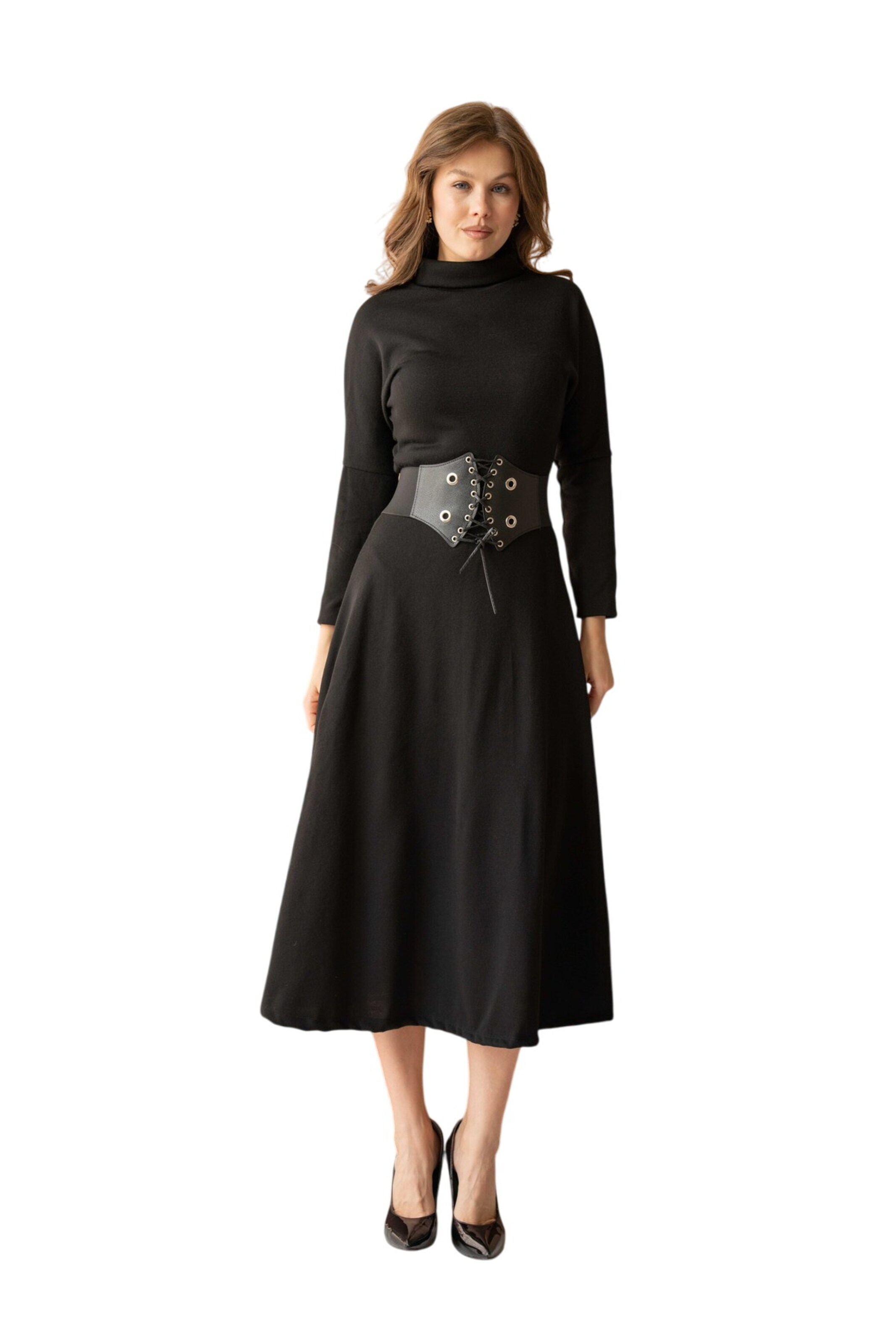 WOMAN VISION Knit dress in Black: front