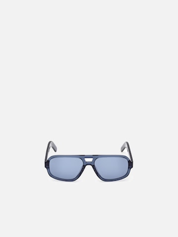 ADIDAS ORIGINALS Zonnebril 'Adidas Originals OR0134 Shiny blue 55/16/145 MAN Sunglasses' in Blauw: voorkant