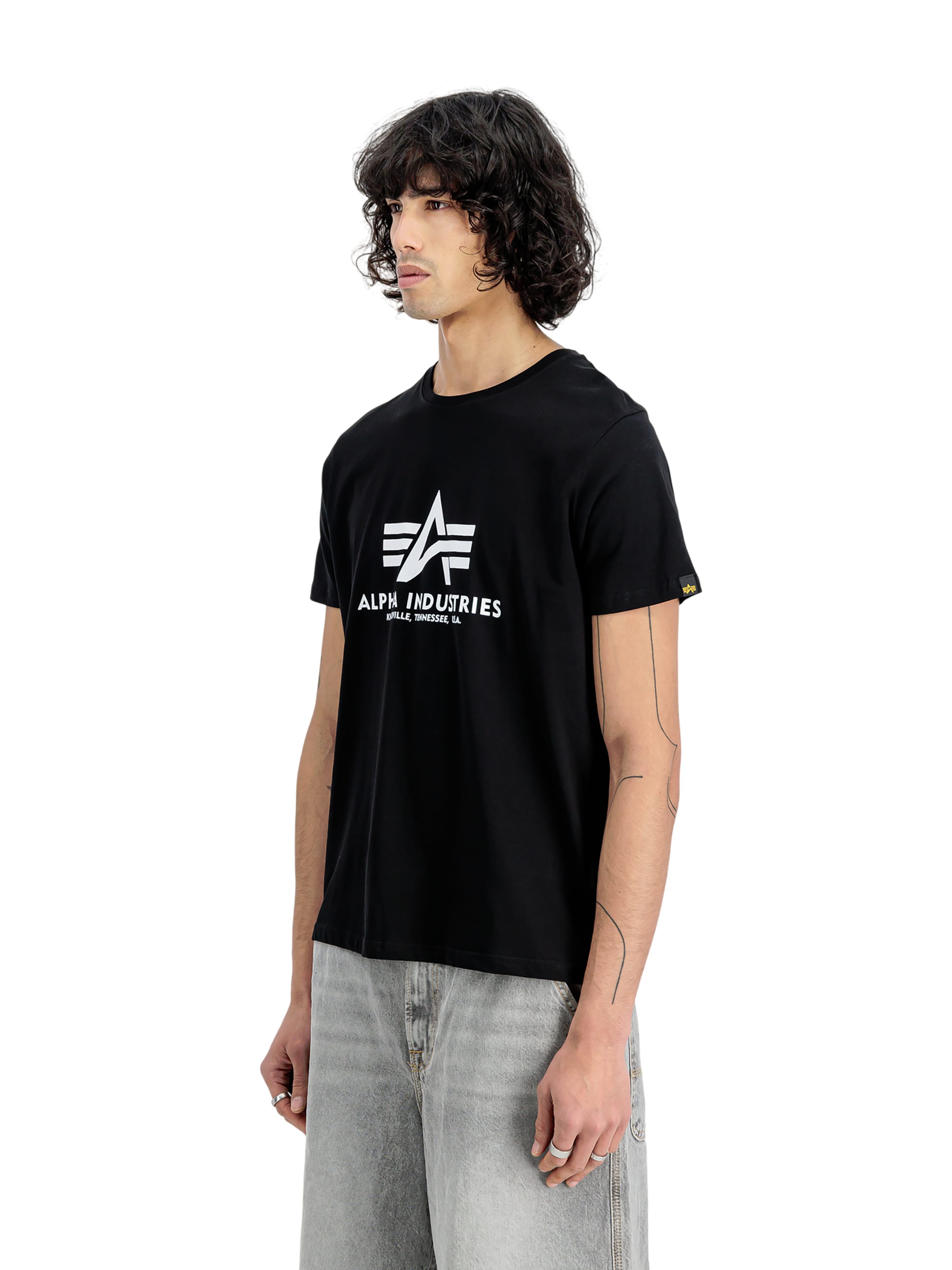 ALPHA INDUSTRIES Shirt in Black