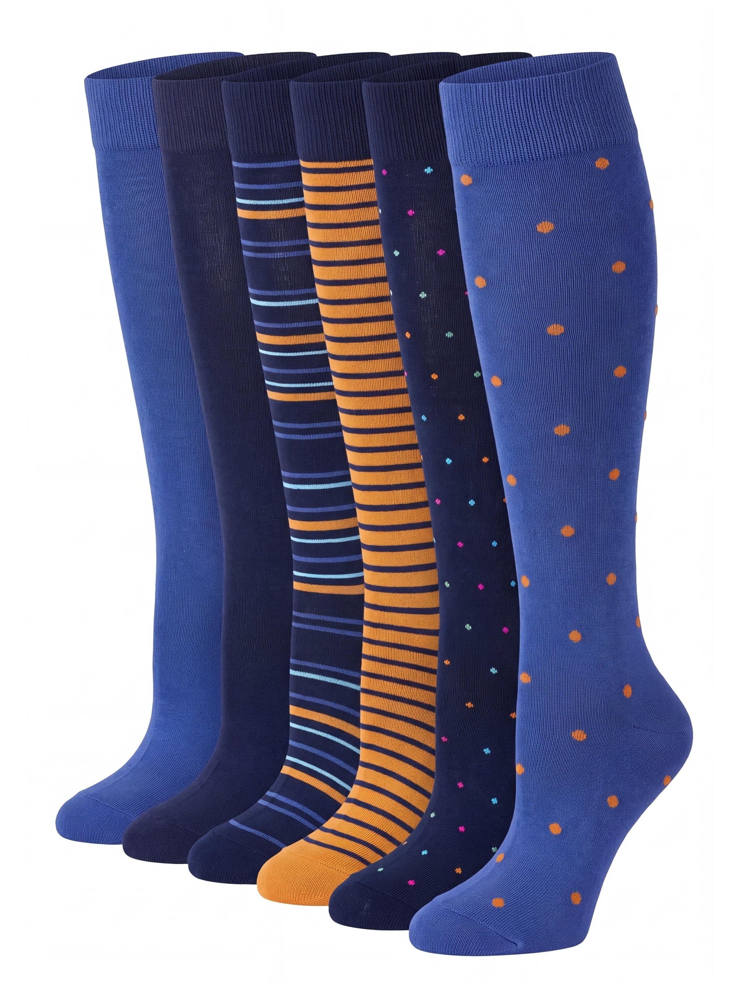 Ciocca Knee High Socks in Mixed colors: front