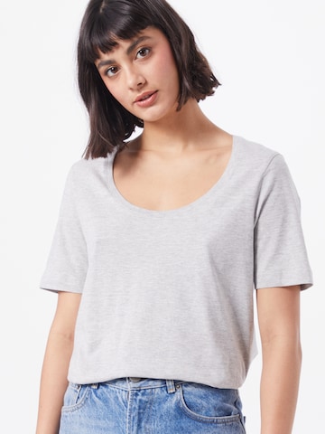 T-shirt SELECTED FEMME en gris : devant