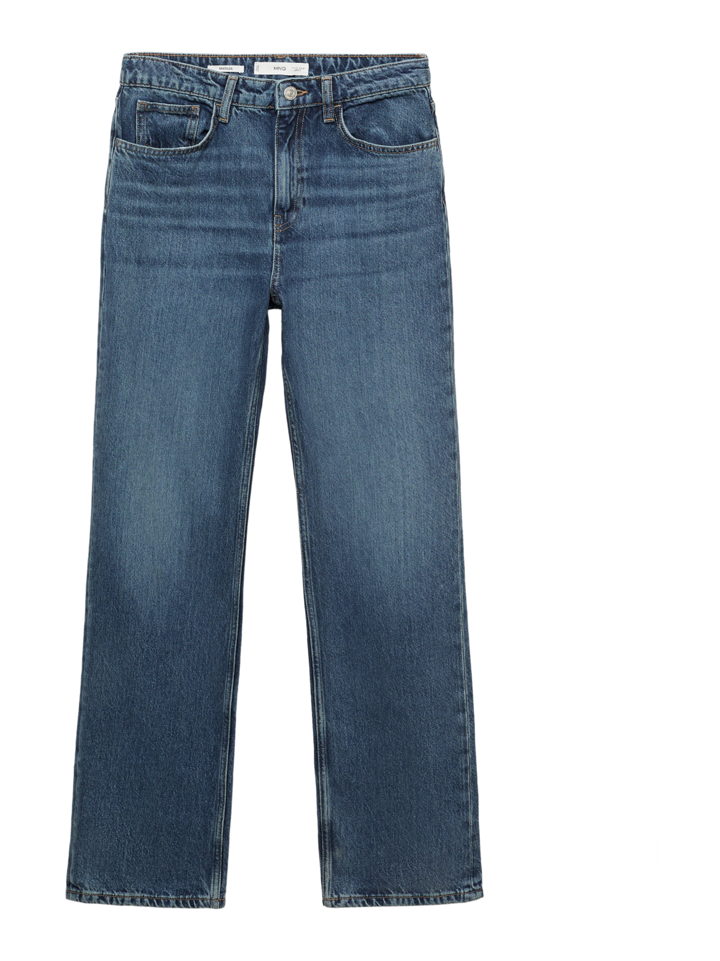 MANGO Regular Jeans 'MATILDA' i blå: framsida