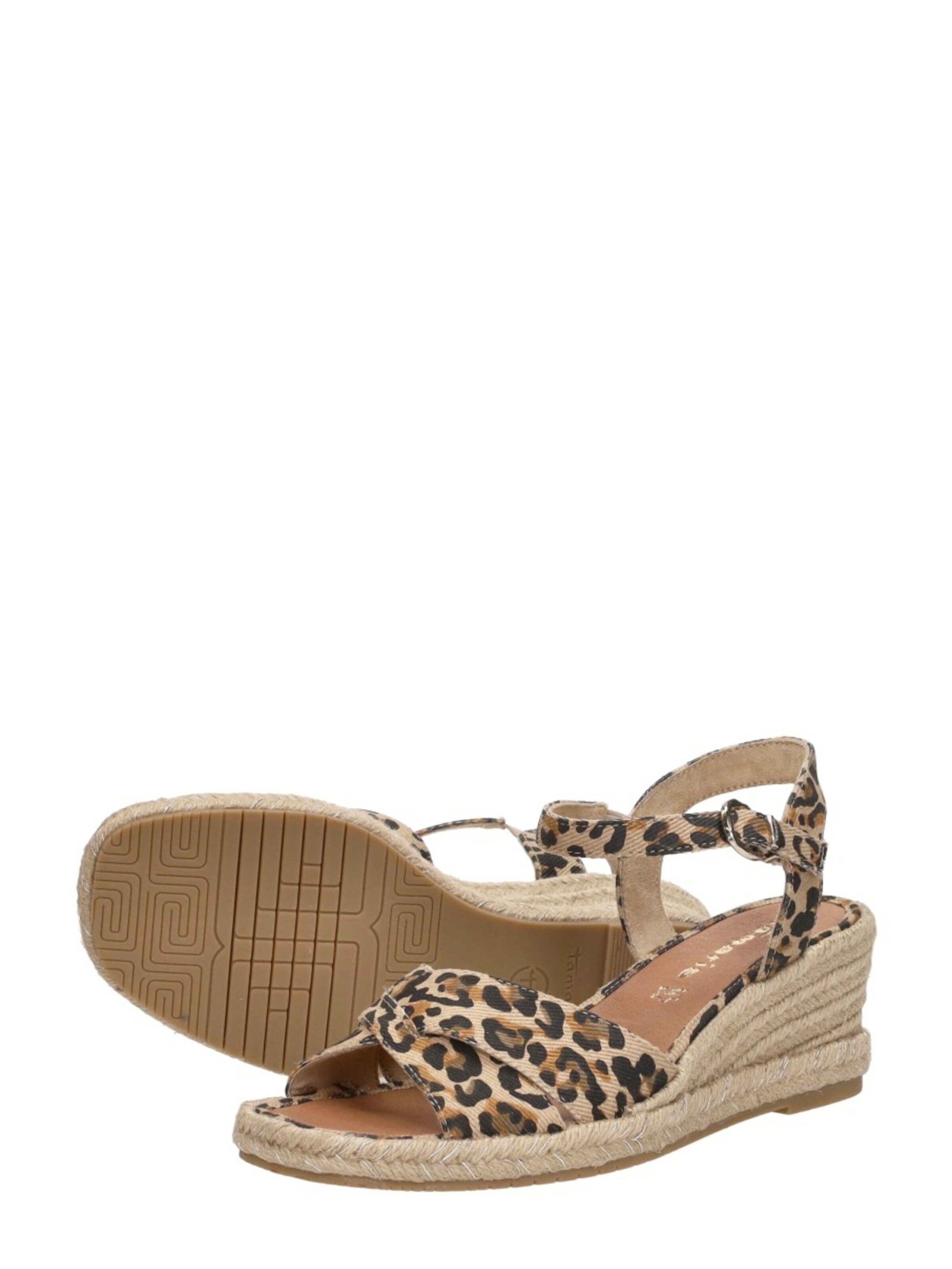 Tamaris Sandaal 'Sandalen Touwzool' in Beige