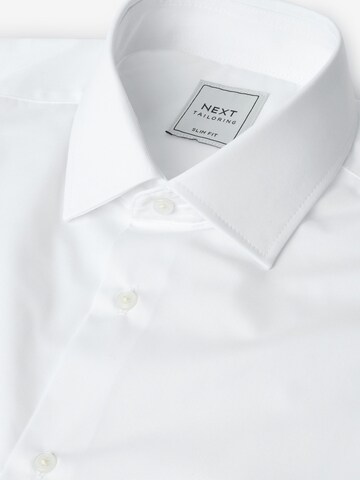 Next Slim fit Button Up Shirt in White