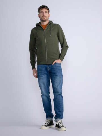 Petrol Industries Zip-Up Hoodie 'Monroe' in Green