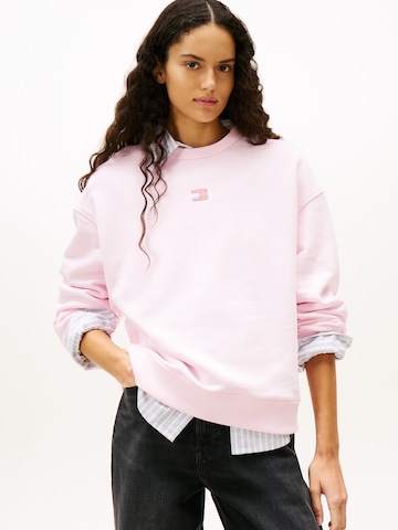 Tommy Jeans Μπλούζα φούτερ σε ροζ: μπροστά