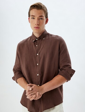 Koton Regular fit Button Up Shirt in Brown