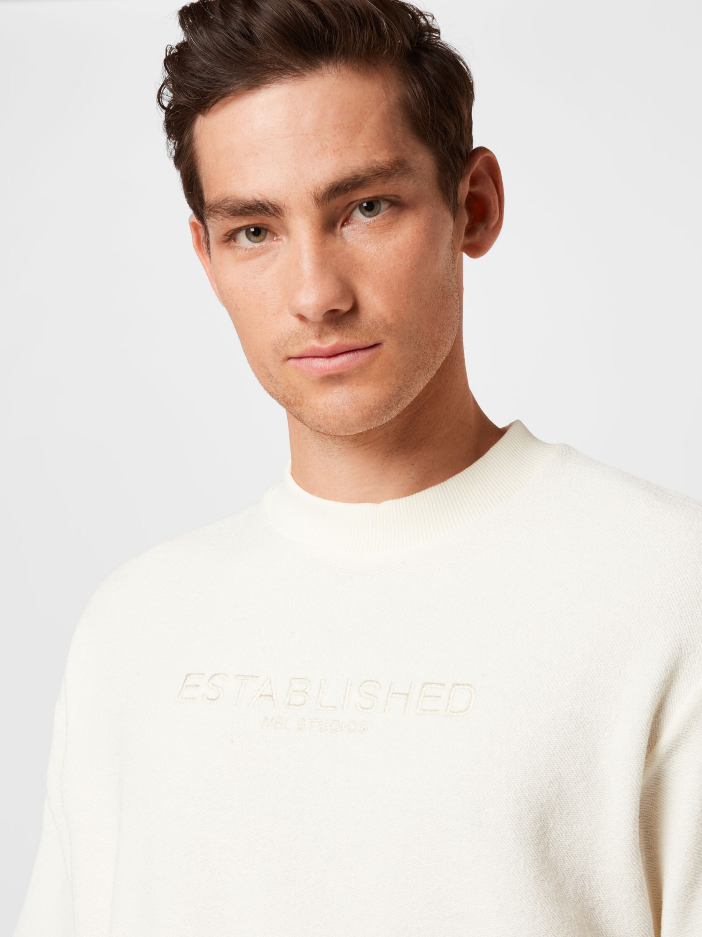 Männer Shirts BURTON MENSWEAR LONDON T-Shirt in Ecru - FH91452 Männer Shirts BURTON MENSWEAR LONDON T-Shirt in Ecru - FH91452