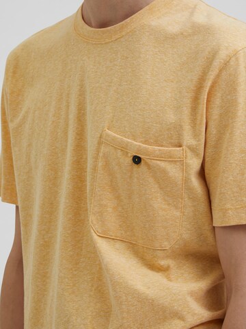 T-Shirt 'EZRA' SELECTED HOMME en orange