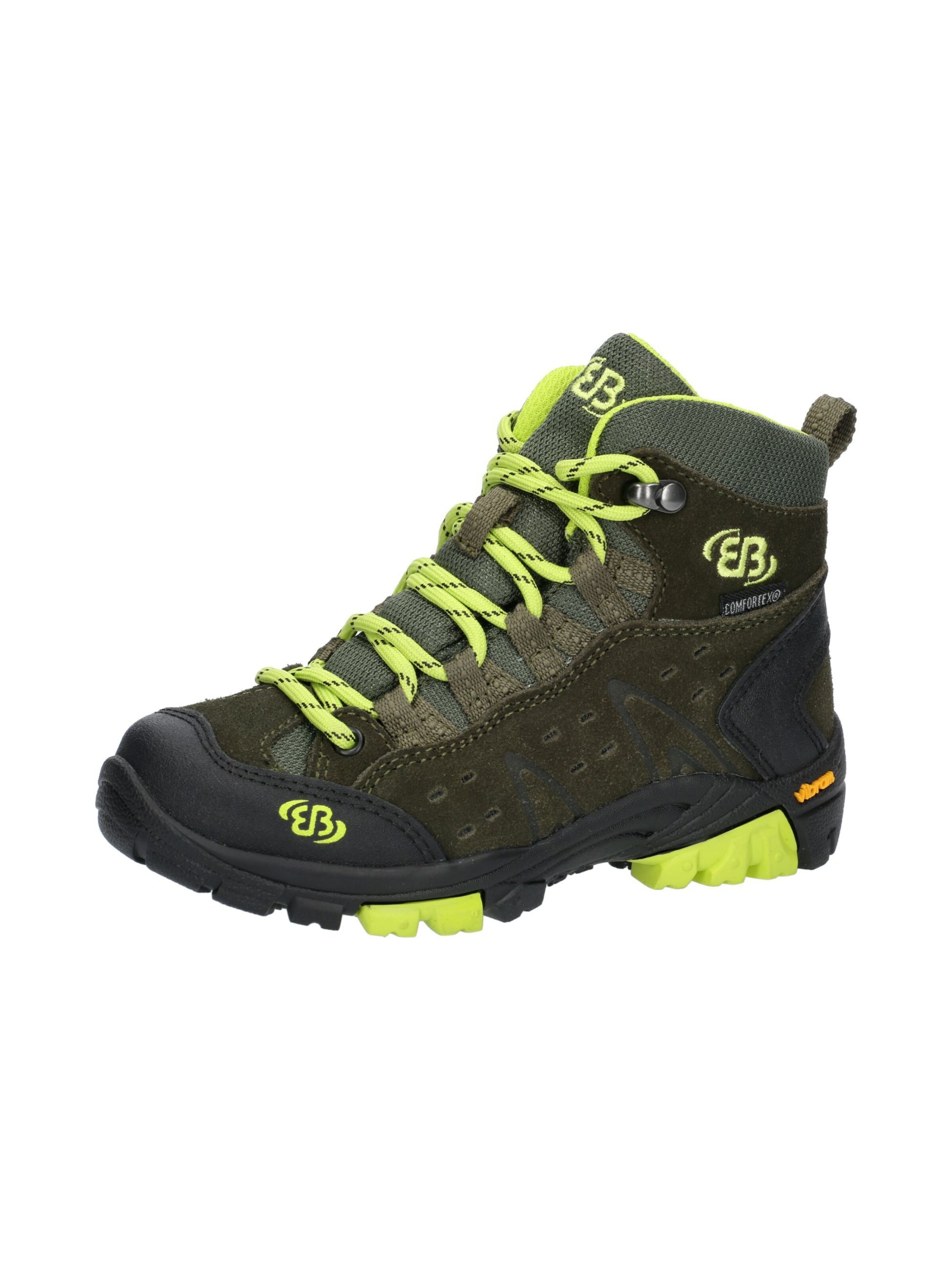 Brütting Boots 'Mount Bona' in 28 in grün / neongrün / dunkelgrün, Produktansicht