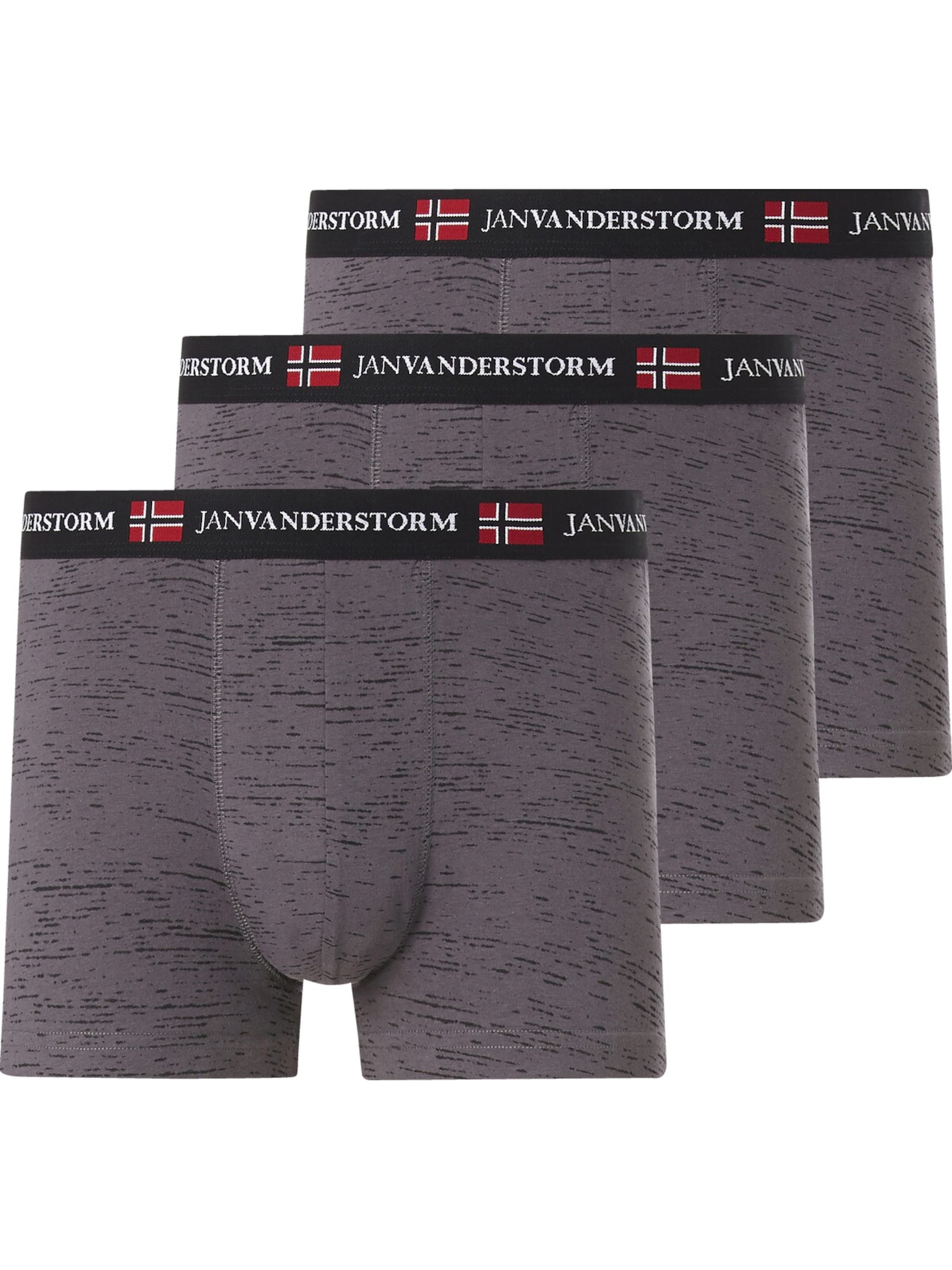 Jan Vanderstorm Boxer shorts ' Norik ' in Grey: front