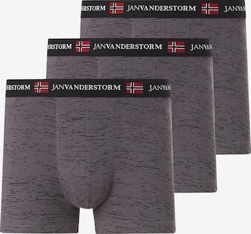 Jan Vanderstorm Boxershorts ' Norik ' in Grijs: voorkant