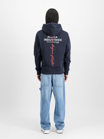 ALPHA INDUSTRIES Mikina - Modrá