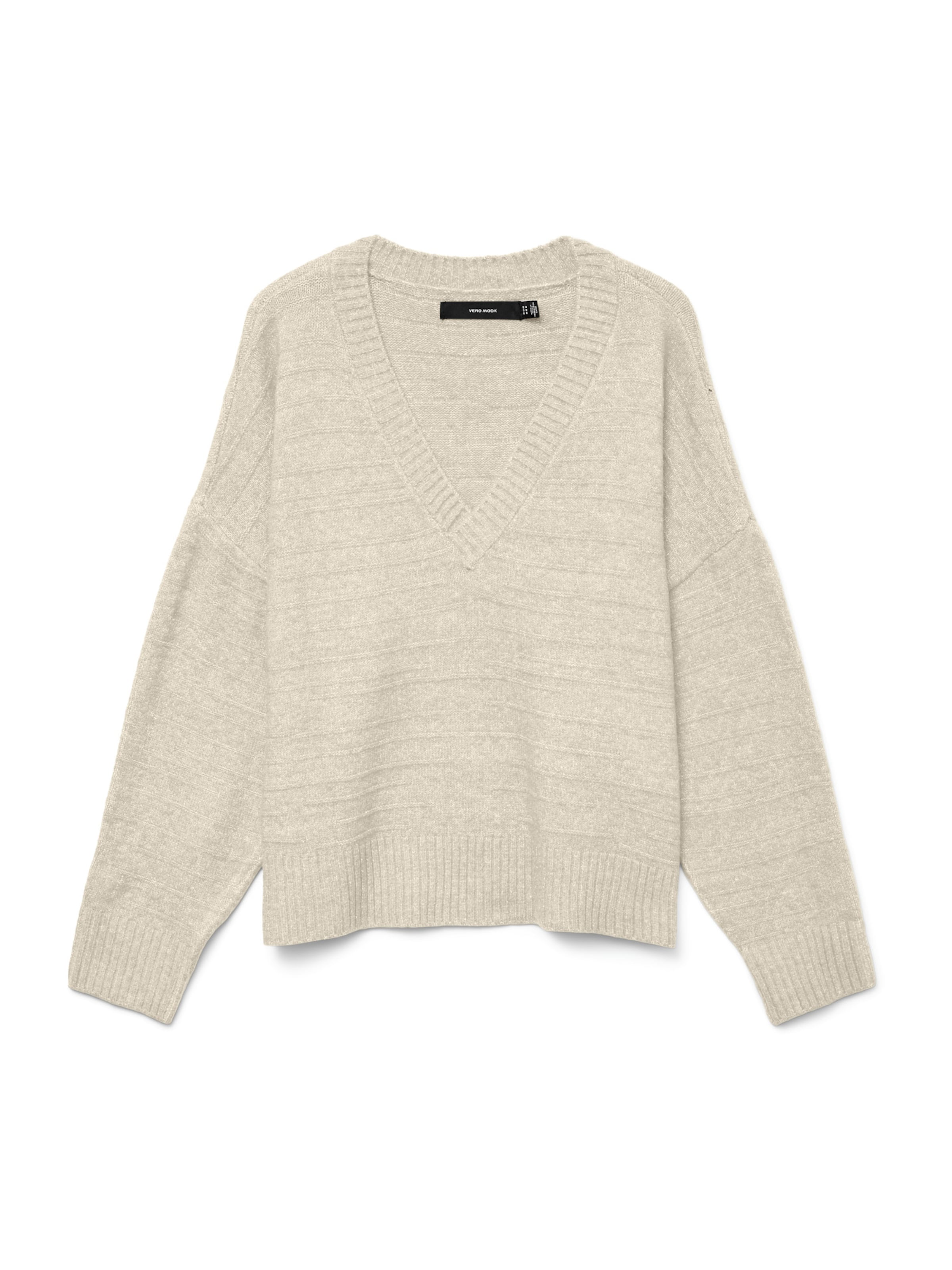 VERO MODA Sweater 'VMBOOM' in Beige: front