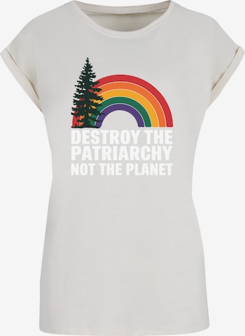 F4NT4STIC Shirt 'Internationaler Frauentag Feminismus und Umwelt' in Beige: front