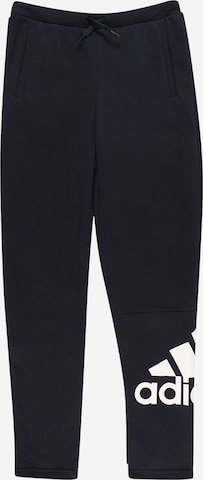 ADIDAS SPORTSWEAR Workout Pants in Black: front