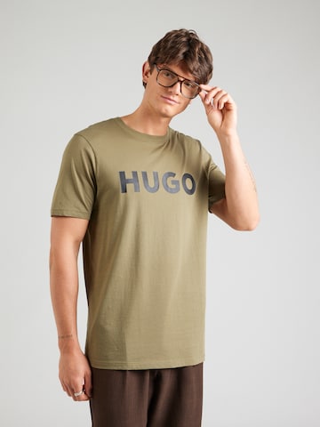 HUGO Tričko 'Dulivio' - Zelená: predná strana