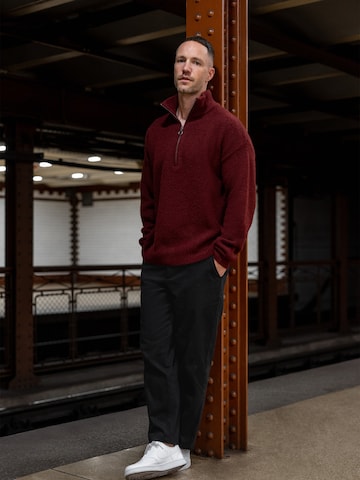 DAN FOX APPAREL - Pullover 'Marek' em vermelho