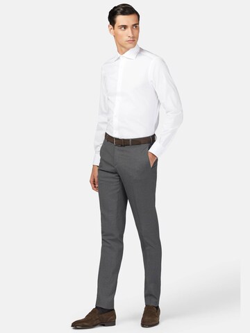 Boggi Milano - Ajuste estrecho Camisa de negocios en blanco