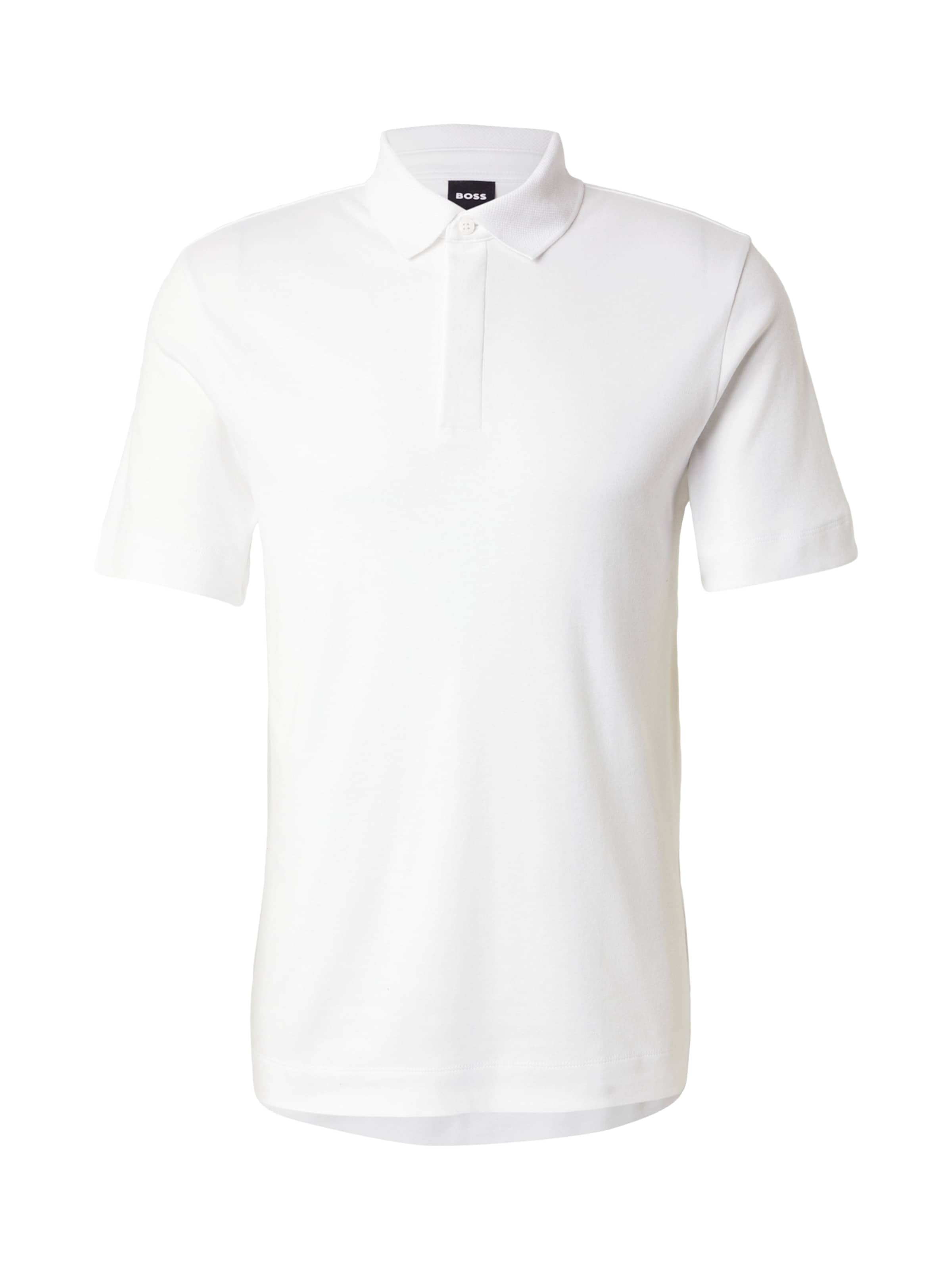 Tricou 'Press' de la BOSS pe alb: față